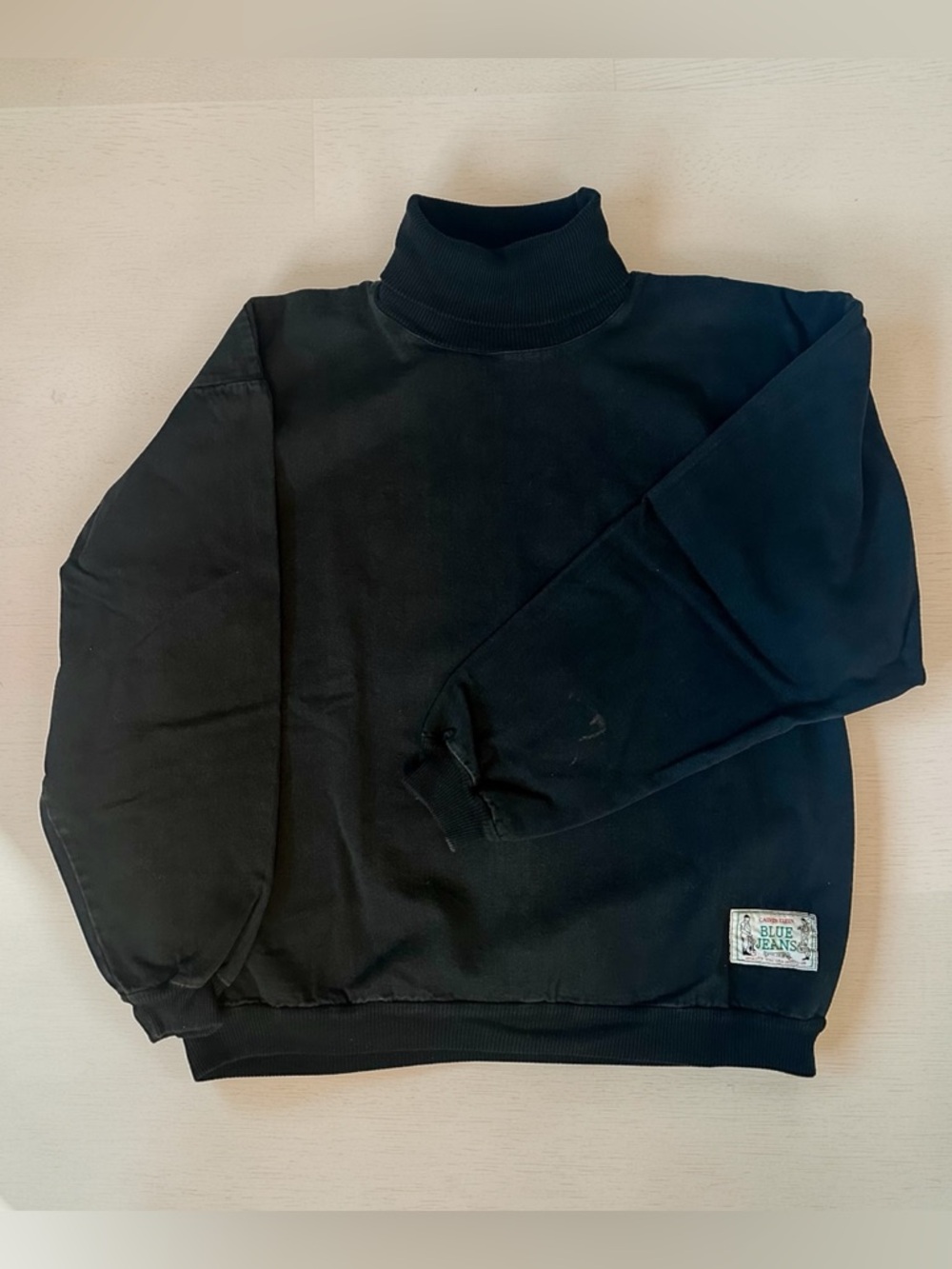 Calvin Klein Womanโs Black Denim Shirt Size M